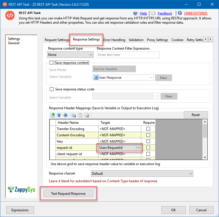 How to use HTTP response header in further requests ZappySys Help Center